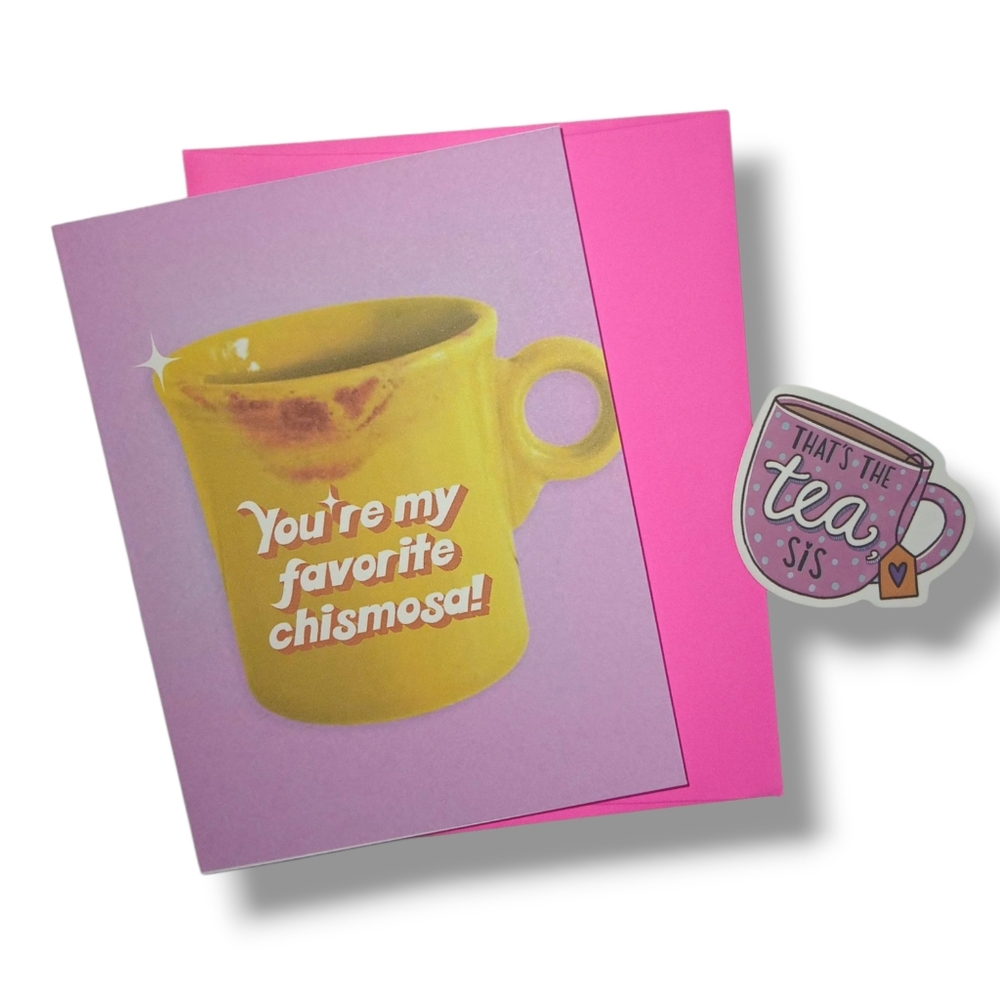 NEW Barbacoa Apparel "You're My Favorite Chismosa" Blank Inside Greeting Card